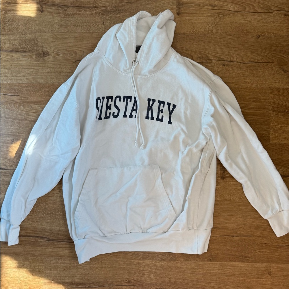 MV Sport White Siesta Key Men's Hoodie
